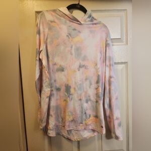 NWOT Xersion 3xl 22 1/2+ Hooded Tie Dye SweatShirt